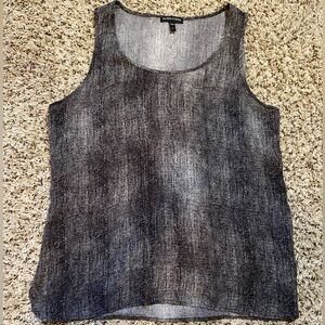 Eileen Fisher‎ Black Mineral-Effect Silk Tank